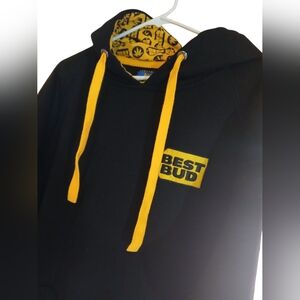Best Bud Seedless Alaskan Dispensary Stoner Hoodie Size XL W Inside Thumb Holes